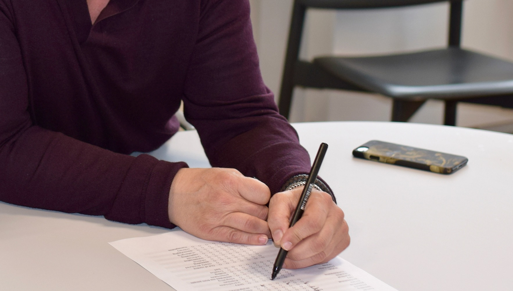 Conduting interviews